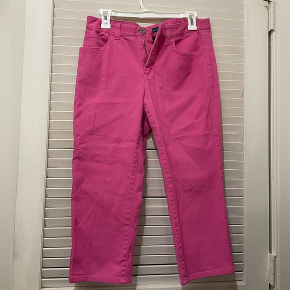 Chaps Pants & Jumpsuits Euc Chaps Pink Ankle And Cropped Women